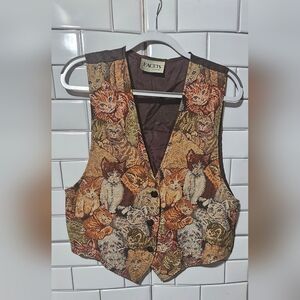Handmade VTG kitty vest